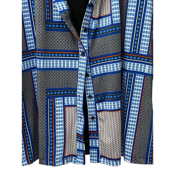 Per Seption Multicolor 3/4 Sleeve Blouse 3X Built-In Shell Layered Look Plus - Picture 6 of 13